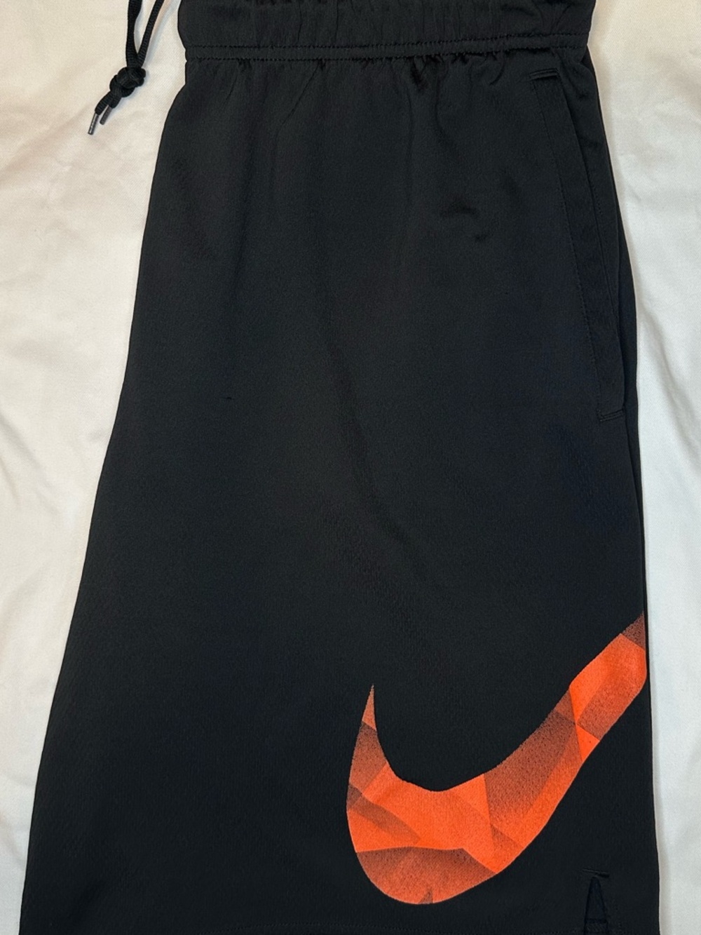 Nike Dri-FIT Men’s XXL Black Gym Shorts Big Swoosh Athletic Training Running